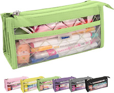 Sooez Large Pencil Case Pouch Bag, Big Pen Holder Bag with 7 Compartments, Durab picture