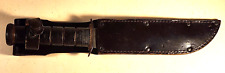 WW2 PAL USMC RED SPACER MK2 FIGHTING KNIFE with LEATHER SHEATH picture