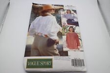 Vogue Sport 8118 Sewing Pattern **Tunic Shirt** Loose Gathers 8-12 loose 90s picture