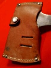 Vintage Woodsman Throwing Hunting Hatchet w Leather Cover picture