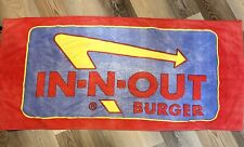 Vintage In-n-Out Burger 2004 Beach Towel Merchandise Maiden Sunshine Corp EUC picture