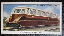 Great Western Railway  Streamlined Railcar No 4   Vintage  1930's Card  AD26 picture