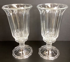 Saint George lead crystal pair of centerpiece candleholders picture