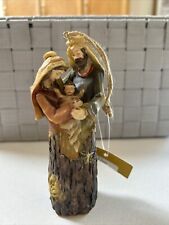 Holy Family Rustic Christmas Ornament,  Resin, Looks like Wood 5.5” Tall Classic picture