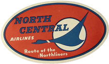 1940s North Central Airlines Route of the Northwest Airline Luggage Label picture