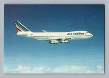 Aviation Airplane Postcard Air France Airlines Boeing 747 Midair AP12 picture