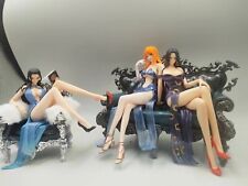 NEW 3PS/SET 20CM  One Piece Robin Nami Hancock Anime Figure statue Toy No Box picture