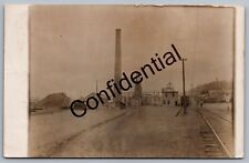 Real Photo Salmon Creek Salt Works RR At Myers NY New York RP RPPC Postcard K28 picture