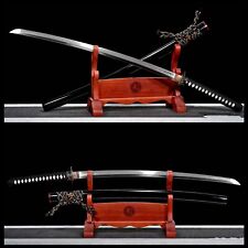 Clay Tempered T10 Steel Katana Japanese Samurai Sharp Functional Handmade Sword picture