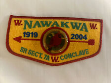 Mint OA Flap Lodge 3 Nawakwa Red Border 2004 SR Sect 7A Conclave Delegate w/Pin picture