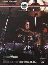 2006 Print Ad of Sabian AAX Drum Cymbals w Tommy Clufetos of Rob Zombie picture