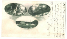 Glimpses of Waterloo Iowa Cedar River Park Scenes Postcard 1906 Vignette picture