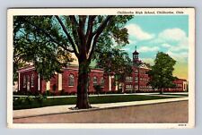 Chillicothe OH-Ohio, High School Building, Antique Vintage Souvenir Postcard picture
