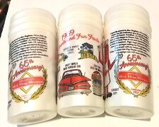 New Brighton, PA Hot Dog Shoppe 65th Anniversary Plastic Cups 9 Total picture