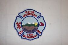 Eaton Vol. Fire Rescue Dept. uniform shoulder Patch, new cond., CO., Colorado picture