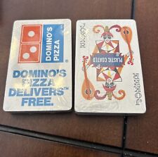 Vintage Advertising DOMINO'S PIZZA Playing Cards Sealed NEW Old Stock Lot Of 2 picture