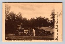 Meriden CT-Connecticut, Hubbard Park, Main Entrance Vintage Souvenir Postcard picture