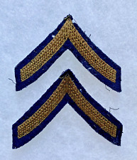 Army Chevron Pair:  Private First Class (embroidered on wool) picture