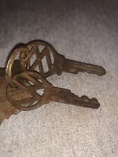 Vintage Original Volkswagen VW Keys  LOT of 2 Used Preowned picture