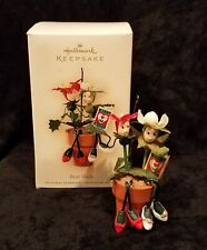 2007 Hallmark Keepsake Ornament - BEST BUDS Flower Pot Friends with Original Box picture