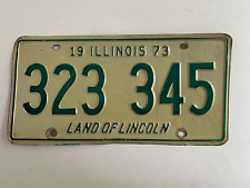 1973 Illinois License Plate Nice Condition All Original Over 50 Years Old picture
