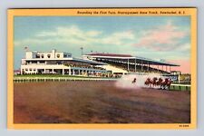 Pawtucket RI-Rhode Island, Rounding First Turn Narragansett, Vintage Postcard picture