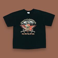 Vtg Disneyland Shirt Pirates of the Caribbean Deadmen Tell No Tales 90s y2k XL picture