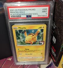 PSA 9 - Pikachu 065/202 Event EXCLUSIVE Variant League Promo Cosmo Holo Pokémon picture