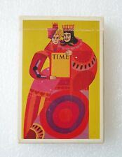 Vtg Time Magazine 1962 Playing Cards King Queen Limited Ed Advertising Art Deco picture