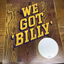 * 1970's WE GOT BILLY Beer Falls City Beer Cardboard Easel Back Sign picture