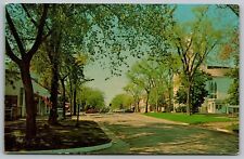 Southampton Long Island New York Scenic Residential Streetview Chrome Postcard picture