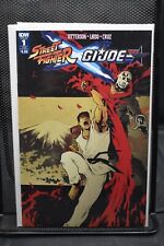 Street Fighter G.I. Joe #1 Paolo Villainelli Cover D Variant IDW 2016 SF GI 9.4 picture