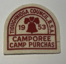 1953 Tioughnioga Council Camp Purchas Felt Camporee   Boy Scout  CF7 picture