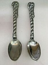 Arte Giancarlo Large Pewter Spoons Qty-2  picture