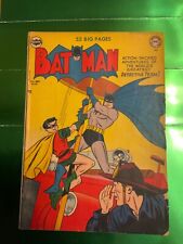 Batman #60 1950 Unrestored Golden Age  3.5 DC FIRE ENGINE COVER ROBIN COMPLETE picture