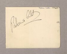 PATRICIA CUTTS, RAY ELLINGTON - ORIGINAL HAND-SIGNED ALBUM PAGE 1949 THE TINGLER picture