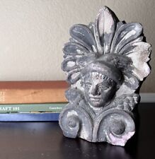 Antique 1800-1900's Architectural Salvage Bookend, Corbel, Greek God Hermes, picture