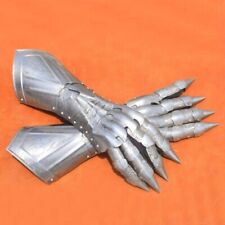 Medieval Nazgul Steel Armor Gloves - Costume Gauntlets Pair Set picture