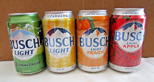 Busch Light Corn Farmers Beer Can Empty John Deere Apple Peach Lot Bottom Opened picture