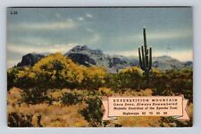 AZ- Arizona, Superstition Mountain, Antique, Vintage c1944 Souvenir Postcard picture