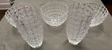 Lead Crystal Cut Glass 8in Bowl And Vase Set picture