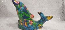 Dolphin Porpoise Figurine Vintage Ocean Patchwork Series Decoupage looking picture