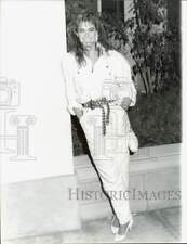 1986 Press Photo Actress Catherine Mary Stewart at Bistro Gardens 