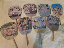 Vintage Dionne Quintuplets Paper Advertising Fans 1930's and 40's Lot of 8 picture