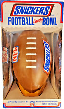 Vintage Snickers Plastic Football Secret Candy Bowl & Tee. In Original Packaging picture