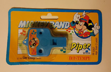 Vintage New Bontempi Walt Disney Mickey Band Blue Piper Whistle Made In Italy picture