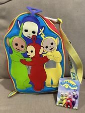 Vintage 1998 Teletubbies Lunch Bag w/ Thermos & Pringle Holder NEW picture