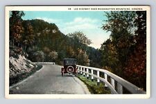 VA-Virginia, Lee Highway Over Massanutten, Antiques, Vintage Souvenir Postcard picture