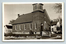 RPPC Postcard Fairfield IA Iowa First Baptist Church EKC Real Photo picture
