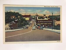 Vintage 1940 Water Street Augusta Maine Postcard picture